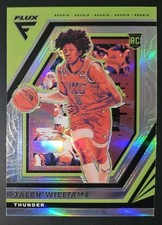 Jalen Williams 2022-23 Panini Flux SILVER PRIZM Parallel Rookie Card (no.224). rookie card picture