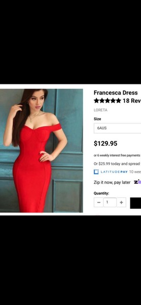 LORETA Francesca Black Off Shoulder Sweetheart Midi Bodycon Dress SZ S AUS