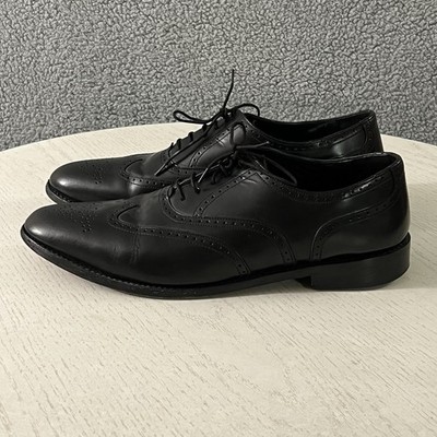 Samuel Windsor Shoes Mens 14 Black Leather Office Classic Brogue Oxford READ