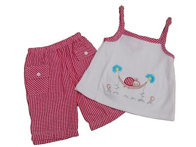NEU Baby Bekleidung Erstling 5-tlg Geschenk Set Gr 0-4 Monate Mädchen Weiß Rosa