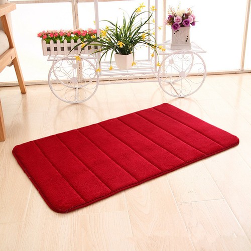 Memory Foam Soft Bath Mat Bathroom Floor Rug Anti-skid Carpet Hot Sale - Imagen 8 de 25