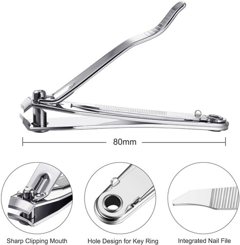 Elegant Touch Large Toe Nail Clipper Cutters Trimmer Nipper Finger Effortless UK - Picture 2 of 3