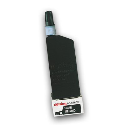 rOtring Tusche Schwarz Flasche Isograph Flüssig Kalligrafie Zeichen R591017 23ml