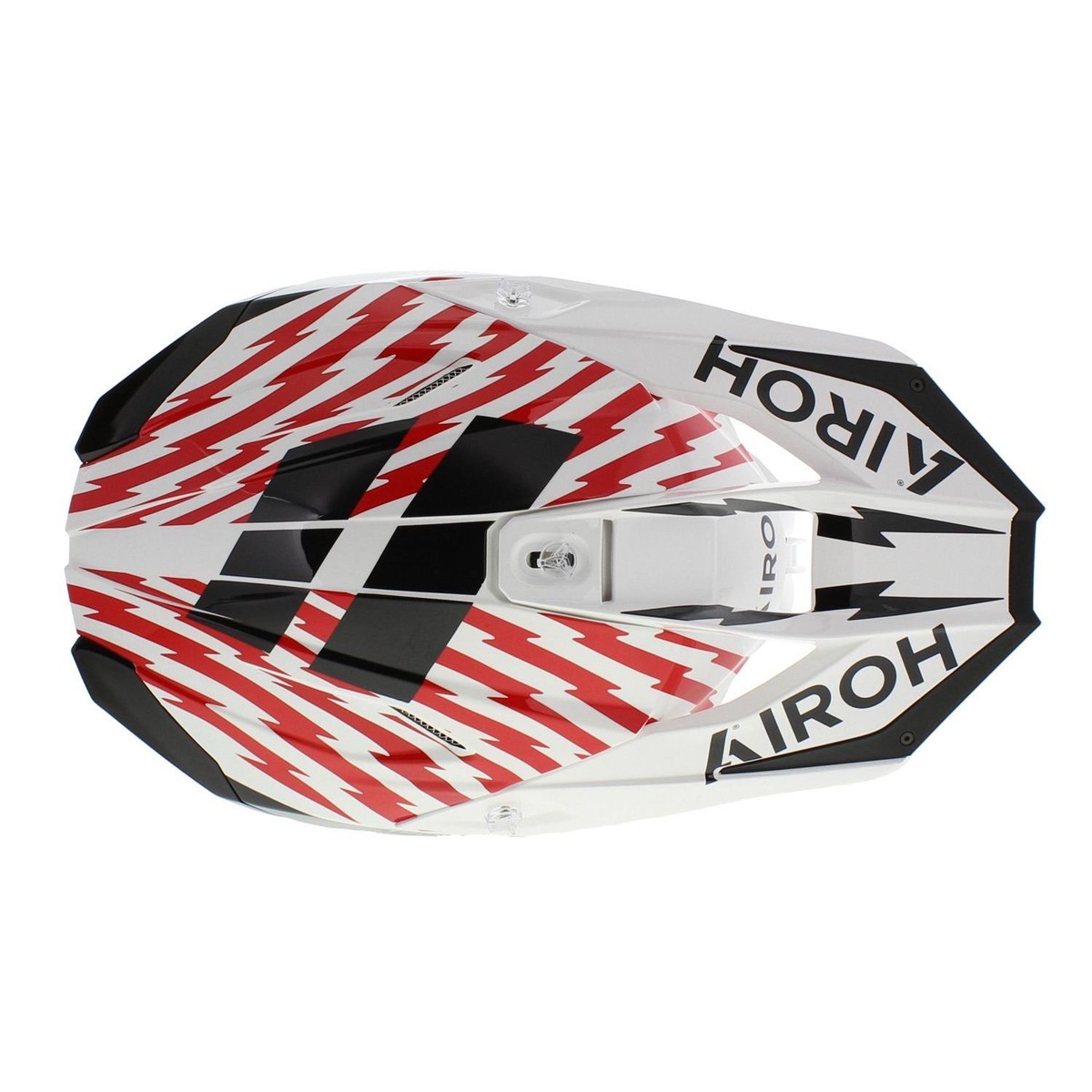 Airoh Twist 3.0 MX Helmet Thunder gloss black white red | eBay