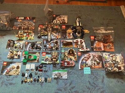 LEGO Star Wars Lot 17 Sets Vintage More Mini Figures Extra Set  Pieces