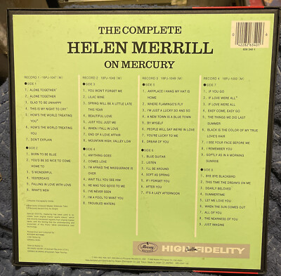 The Complete Helen Merrill On Mercury 4-LP BOX SET Japan OBI Vinyl