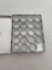 20 Small Mini Round Tin Can Storage Boxes Metal Jewelry Container w/Lids US
