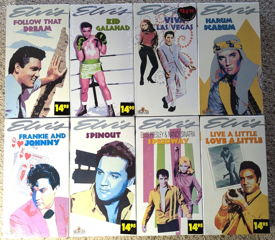 ~~ELVIS Presley~~ **LOT of 32** MGM/UA, Key, GDT Video VHS ~~Many NEW & SEALED~~ Foto 2 de 4