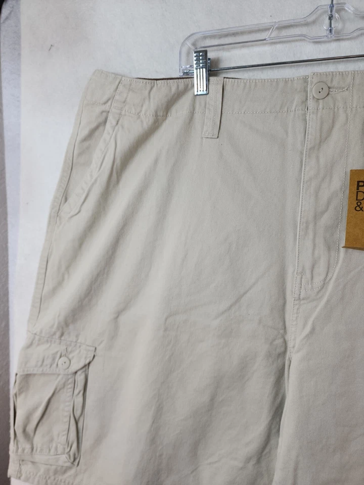 Pantalones cortos cargo Paper Denim & Cloth beige para hombre 46 Foto 2 de 4