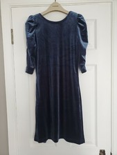 Vila Teal Velvet Dress S New 