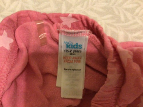 M&Co Kids Peppa Pig Pyjama. 100% cotton. 11/2-2 years. Pink/ white - Picture 4 of 4