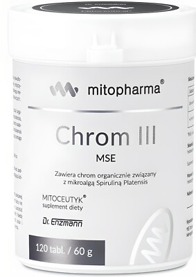 Chromium III Bio 50 μg (trivalent from Spirulina Dr. Enzmann 120 Tabl.   Germany