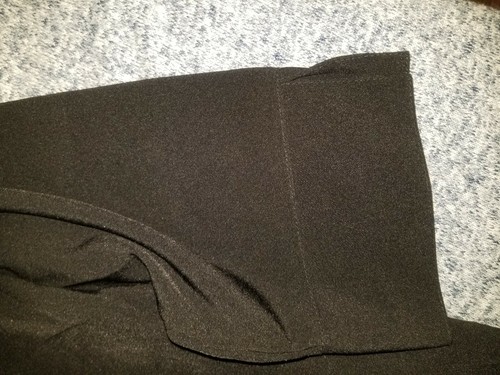 Camisa negra para mujer con botones de 3/4"" con mangas de 3/4"" lentejuelas Covington grande - Imagen 4 de 5