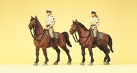 Preiser H0 10389 Figuren-Set Berittene Polizei 1:87