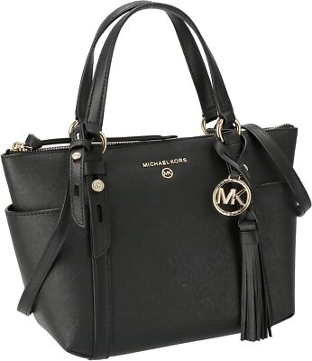 [Michael Kors] Sullivan Small Saffiano Leather Top-Zip Tote 30T0GNXT1L Black