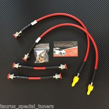 Kit 4 Tubi Freno Aeronautici treccia Volkswagen Golf 4 IV 1.9 TDI 1.6 1.4 1.8 RO