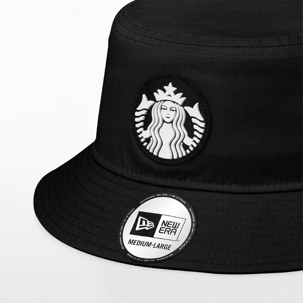 海外限定)Starbucks x New Era  バケットハット（ブラック） Starbucks 2024 x New Era Black Bucket Hat +Free Tracked | eBay