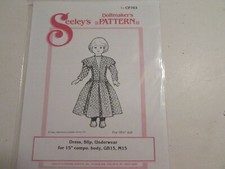 Seeley's Dollmaker's Pattern CP703 Dress Slip and Underwear for 18.5" Doll