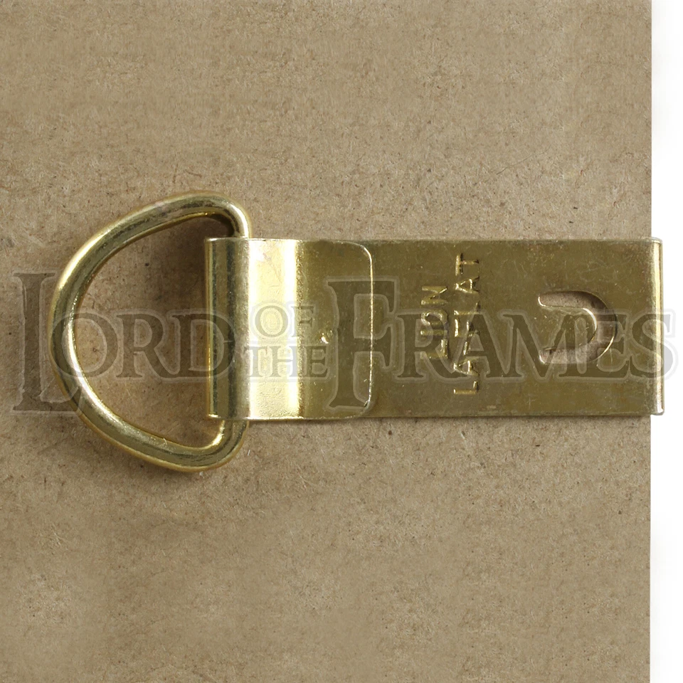 LORD OF THE FRAMES Anillo LA FLAT D enchapado en latón marco de cuadro anillos colgantes para tablero de 2,5 mm
