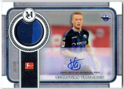 2019-20 Topps Museum Bundesliga Auto Relics SEBASTIAN VASILIADIS MAR-SV 37/49 2C