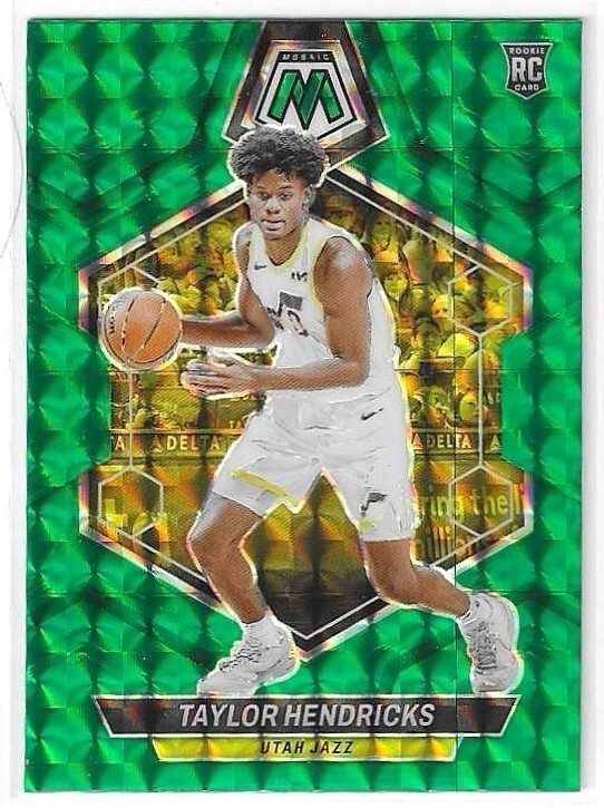 2023-24 Panini Mosaic Mosaic Green #221 Taylor Hendricks