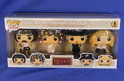 FUNKO POP ROCKS QUEEN 4-PACK I WANT TO BREAK FREE FREDDIE BRIAN JOHN ROGER