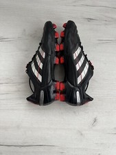 Adidas Predator X FG Black Leather Football Soccer Cleats Boots US8 1/2 UK8