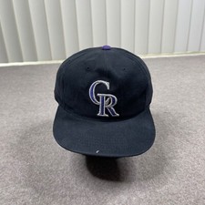 Vintage Colorado Rockies Hat Cap Youth Adjustable Black AnnCo MLB Baseball Boys