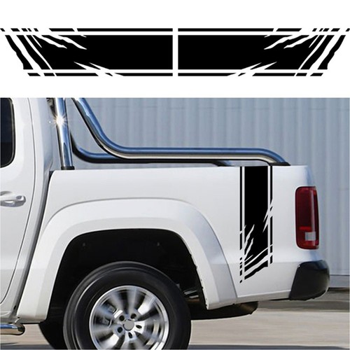 2pcs Universal Car Truck Side Door Racing Stripes Graphic Vinyl Sticker ...