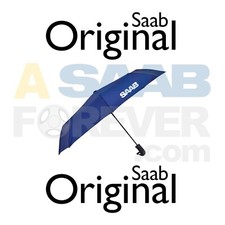SAAB UMBRELLA BLUE SAAB LOGO NEW GENUINE OEM DEALER ACCESSORY GIFT DISCONTINUED