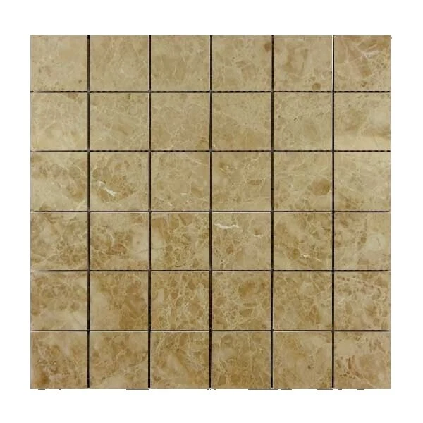 Cocina de mármol Suelo marrón y azulejos de la pared