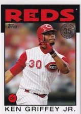 2021 Topps Update KEN GRIFFEY JR 1986 35th Anniversary  Cincinnati Reds -