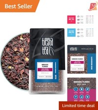 Dried Hibiscus Loose Leaf 16oz Resealable Pouch Non-Caffeinated Hot Iced Tea