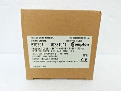 Tyco / Crompton INT-1630-L-5-M-110-A INTEGRA 1630 Digital Metering System
