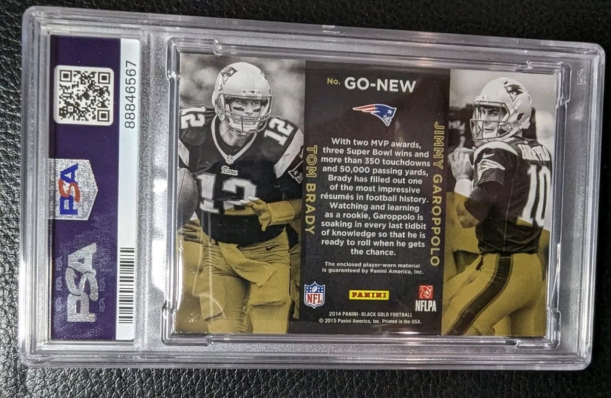 グレミオ 幻のユニホーム　選手サイン色紙付き　PENALTY 2014 Black Gold Tom Brady Jimmy Garoppolo RC Dual Player Worn