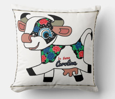 CUSCINO 40x40 TRIBUTO MUCCA CAROLINA PUBBLICITA' CAROSELLO VINTAGE - 1