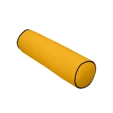 Contrast Trim 24x6 Outdoor Bolster Pillow for Porch Swing Patio Furniture AD108