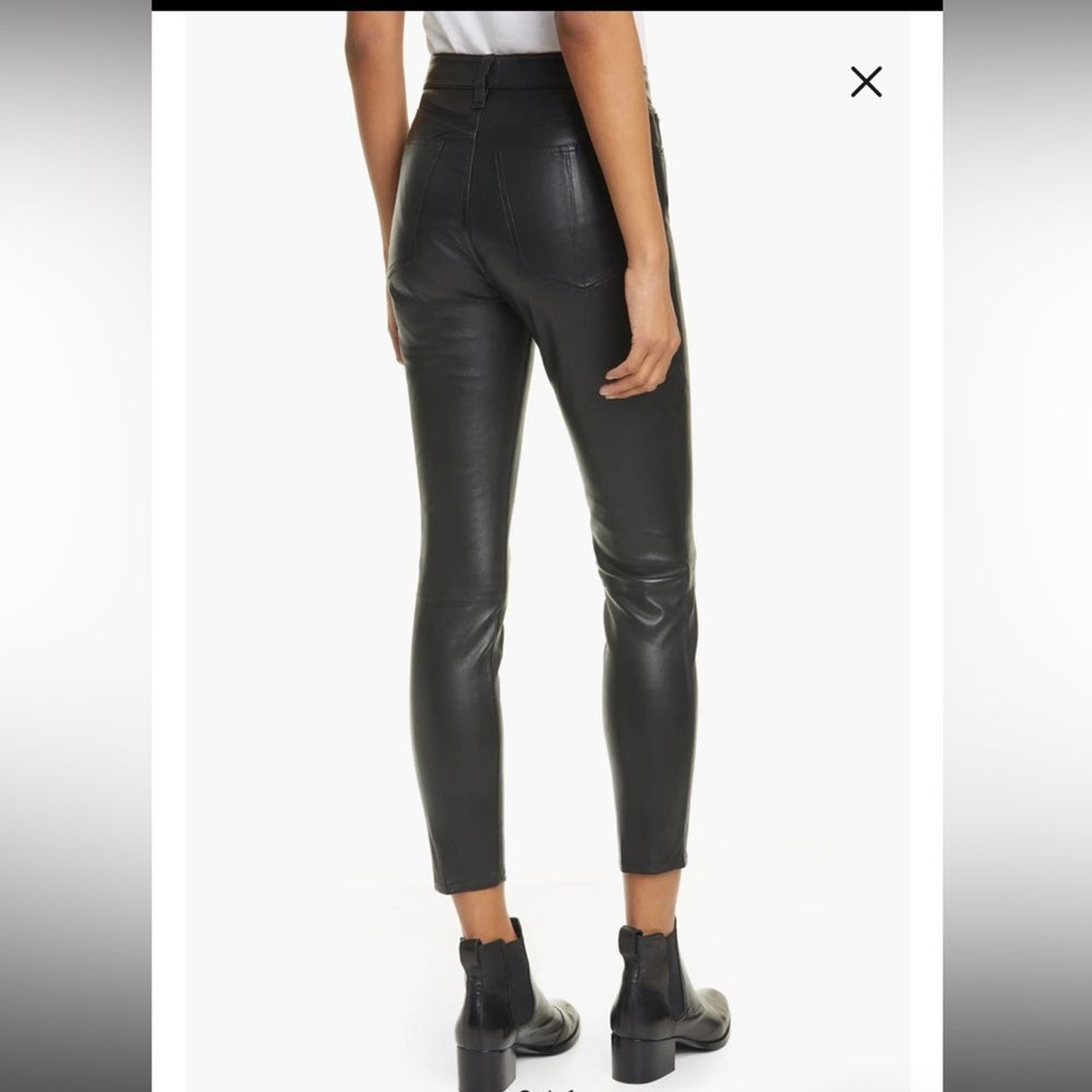 Rag & Bone Nina High-Rise Skinny Leather Pant br size 23 NWT image 7