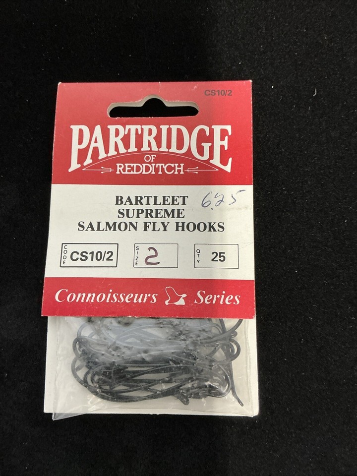 VINTAGE PARTRIDGE BARTLEET CS10/2 BARTLEET SUPREME HOOKS SALMON FLY