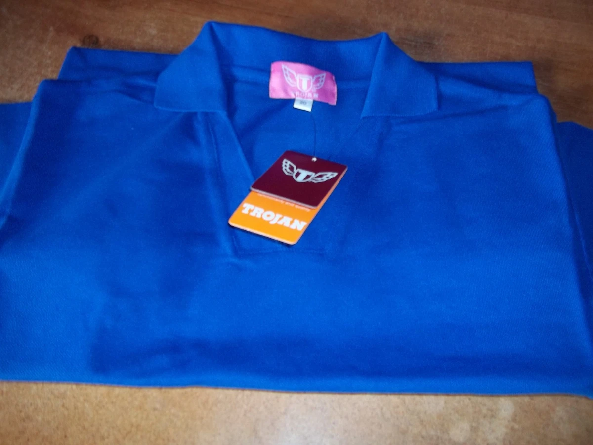 Royal blue top polo shirt womens