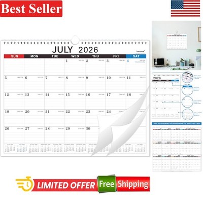 High-Quality 18- Calendar 2026-2027, 11.5'' x 14.6'', Ideal for Professionals