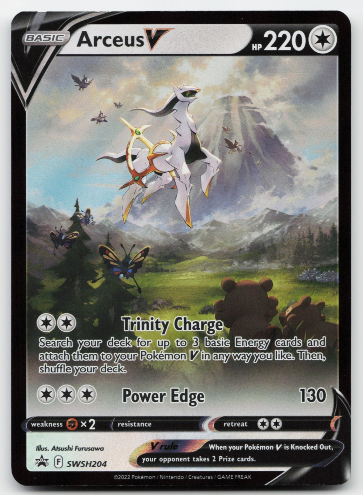 Arceus V Holo Promo SWSH: Sword & Shield Promo Cards SWSH204 LP