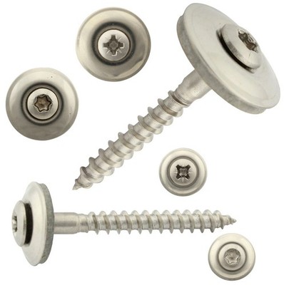 Spenglerschrauben mit Dichtscheibe 15/20 TX oder POZI 4,5 x 20-120 Edelstahl A2