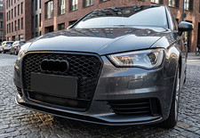 Front Grille for Audi A3 8V S-Line S3 2013-2016 Gloss Black Honeycomb RS Style