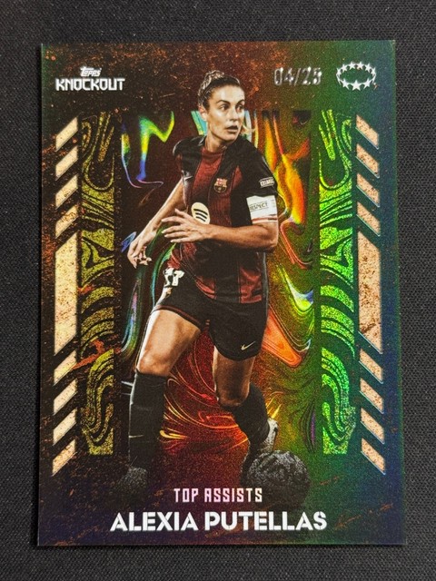 Topps 25-26 Knockout UEFA Women's UCL Barcelona Tops Assists Alexia Putellas /25