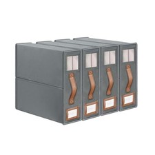 4 Pack Bed Sheet Organizers King  Queen Size I Foldable Storage With Grey