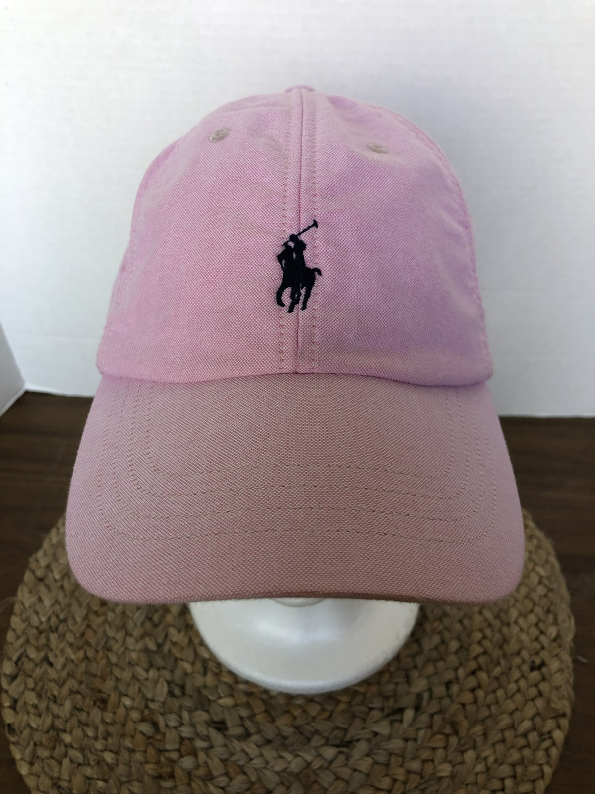 Cappello rosa vintage Polo Ralph Lauren regolabile pony casual outdoor berretto ottime condizioni
