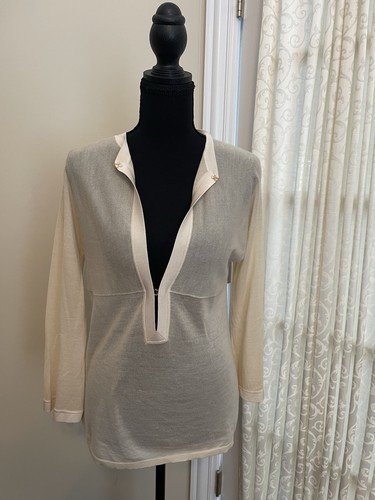 Yves Saint Laurent Cashmere & Silk Sweater Size Large