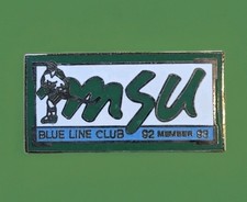 Michigan State Blue Line Ice Hockey Pin Lapel Hat Pin 92-93 Member MSU Spartans