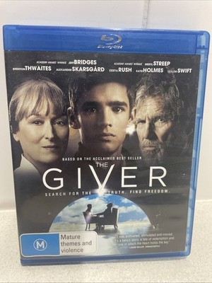The Giver (Bluray, 2014) Meryl Streep Jeff Bridges Ex Rent Rare Reg B